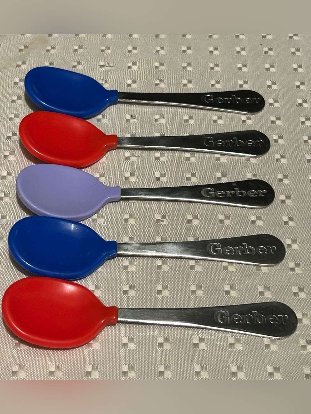 Vintage Gerber Soft Bite Spoons for Toddler 5pk 90’s